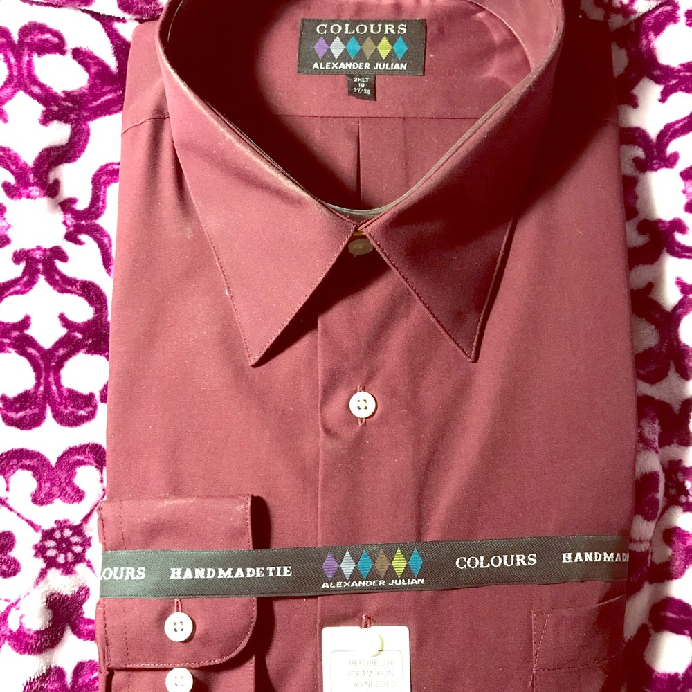 Alexander Julian men’s long sleeved dress shirt NWOT